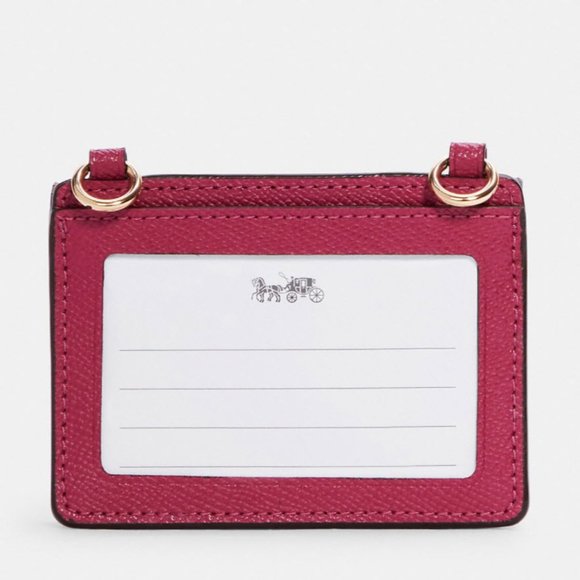 Coach Bags Coach Flap Card Case On Lanyard C561 Id Window Leather